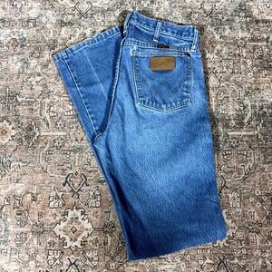 Wrangler 13mwz Cowboy Cut Jeans Men's 30x33 Blue Cotton Denim Straight Workwear